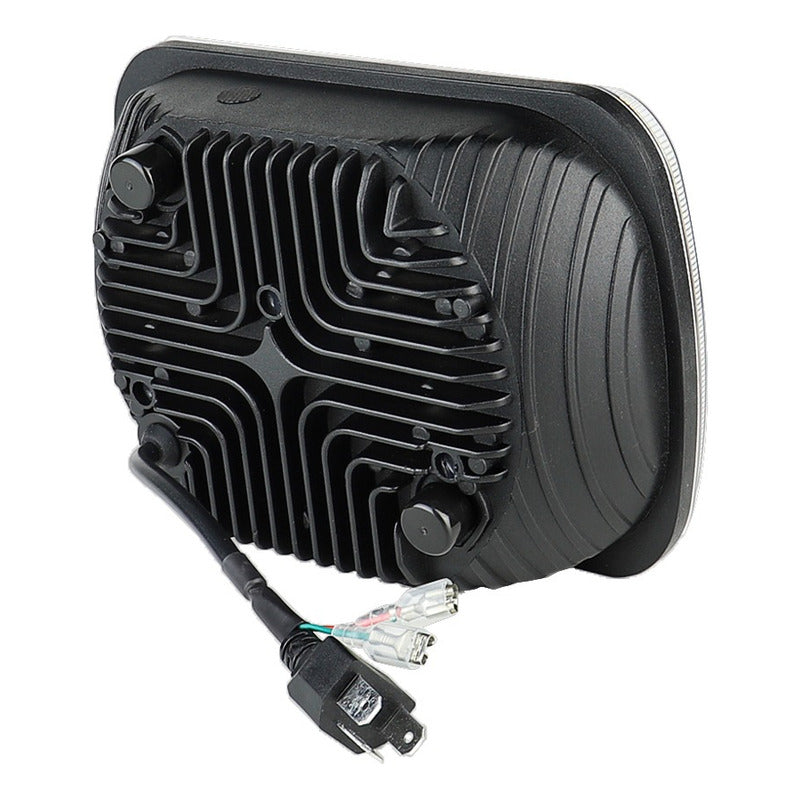 X2 Neblinero 7x6 Foco Led 5x7 Led Con Drl Bicolor 12-24v