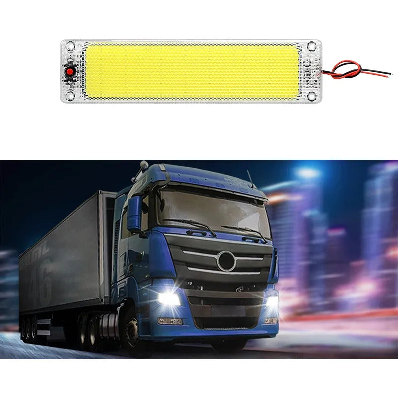 Luz De Techo Interior Led Cob Auto Universal 12-24v 142977