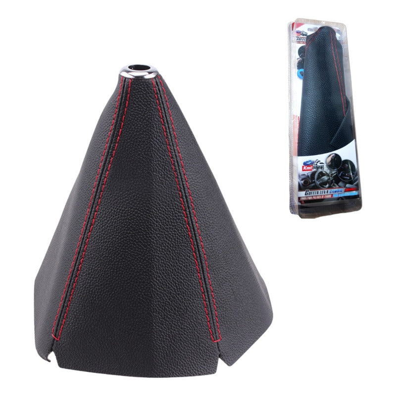 Funda Cubre Palanca De Cambios Eco Cuero Negro Auto Universa
