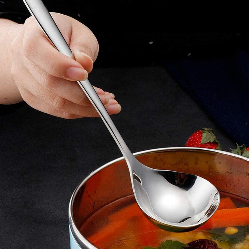 Cucharón Para Sopa Cuchara Sopera Acero Inoxidable 28.6cm