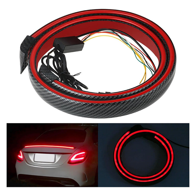 Alerón Lip Spoiler Maleta Con Luz Freno Secuencial Auto Tuni