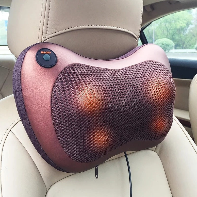 Masajeador Eléctrico Almohada Cojín Lumbar Térmico Casa Auto