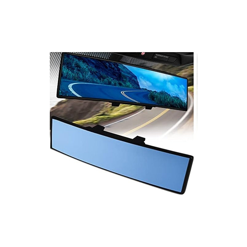 Espejo Retrovisor Curvo Adaptable Visión Panorámica 30cm Ryc