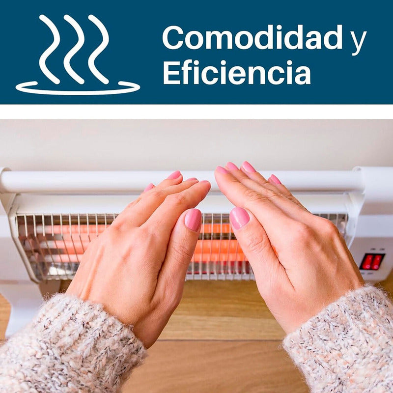 Estufa De Cuarzo Calefactor Eléctrico Horizontal 1200w /r&c