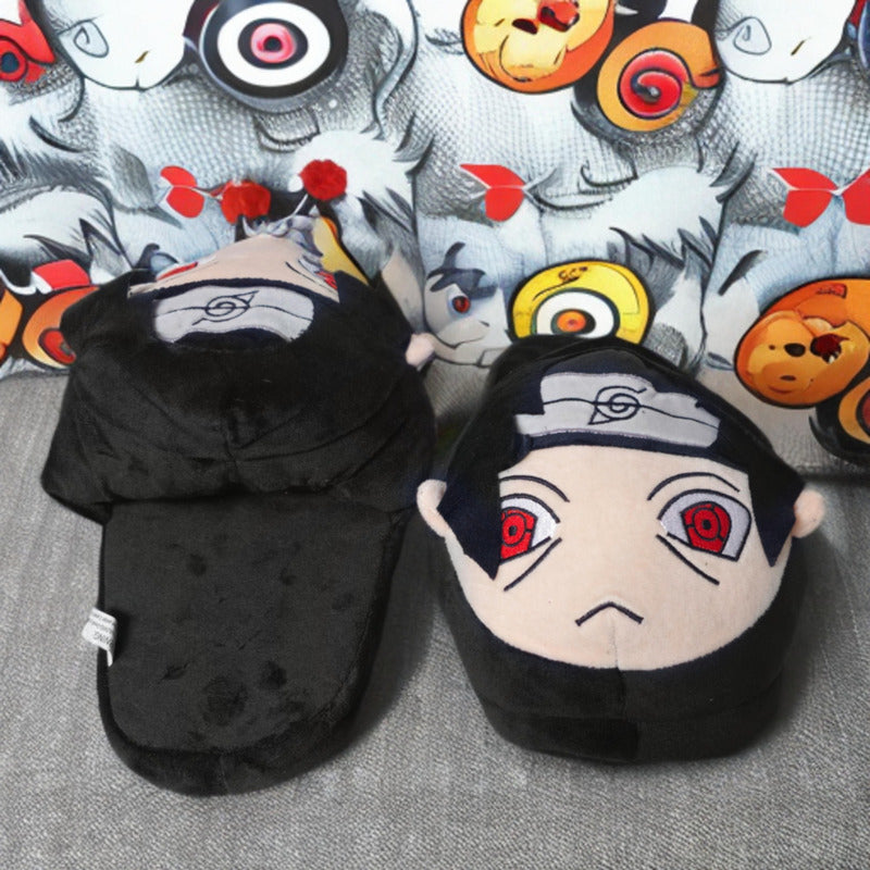 Pantuflas Abiertas De Anime Acolchadas Para Invierno T36-41