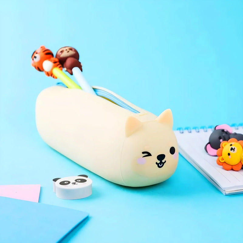 Cartuchera Estuche De Lapices Escolar De Silicona Kawaii /ry