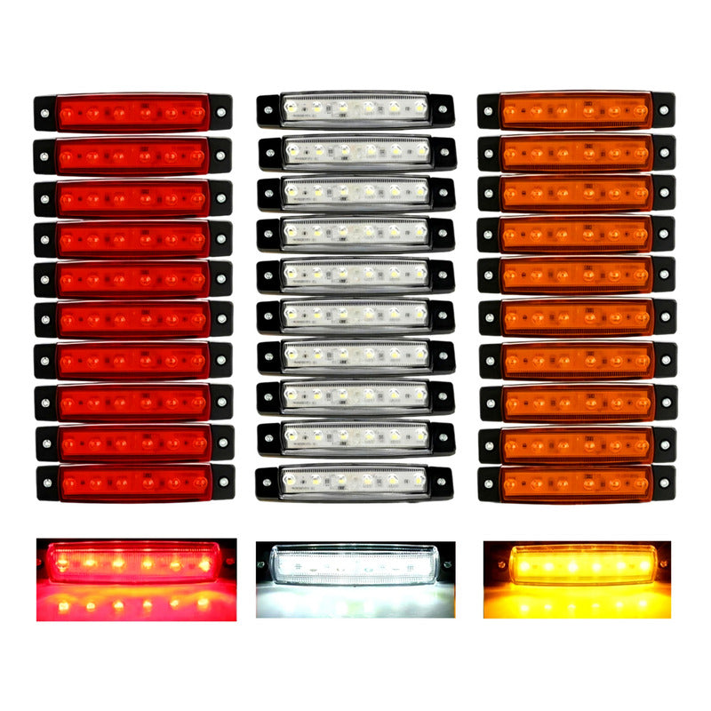 X30 Luz Led De Trocha Lateral Posición Bivoltaje 12-24v 6led