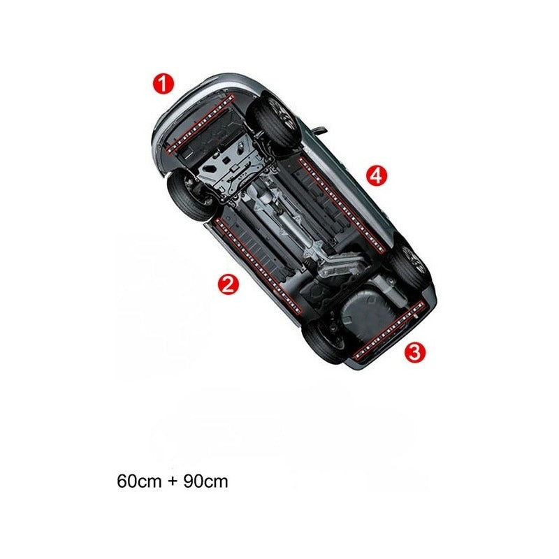 Kit X4 Luces De Chasis Rgb Exterior App Bluetooth Tunning