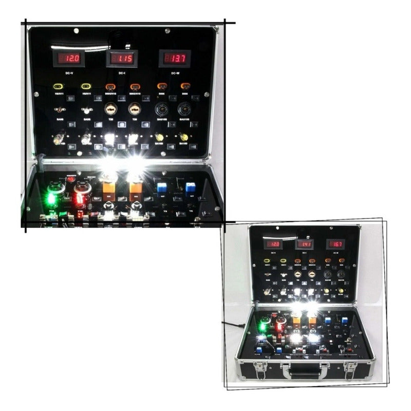 Test Box Maleta De Prueba Electrica Portátil 12-24v Luz Auto