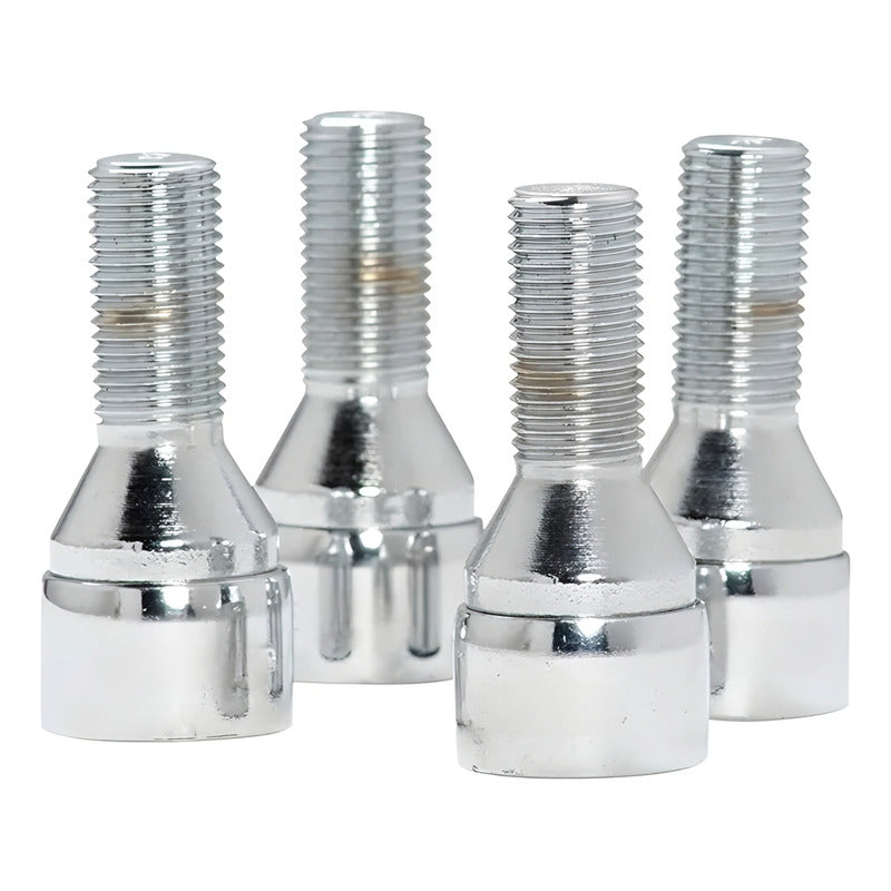 X4 Pernos De Seguridad De Llanta + 2 Llaves M12x1.5/1.25 R&c