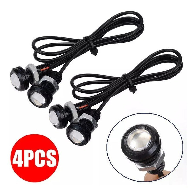 X4 Ojo De Águila Luces Led 23mm 9w Auto Tuning Universal Ryc