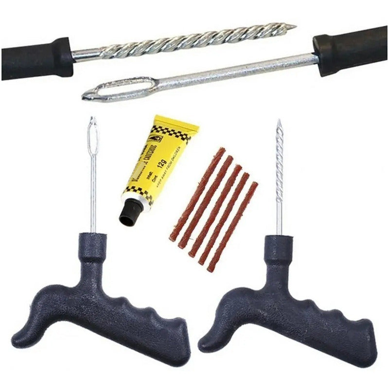 Kit Repara Neumáticos Pinchazos Emergencia Auto Moto Tkr005
