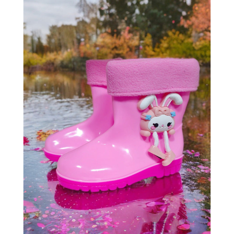 Bota De Agua Niño Niña Impermeable Lluvia Nieve 7584