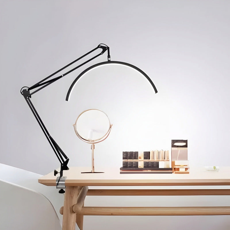 Lámpara Led Media Luna 42cm Soporte Brazo Manicura Cejas Spa