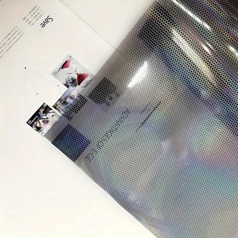 Vinilo Tornasol Para Foco Óptico Vinil Panal 6d Auto Tunning