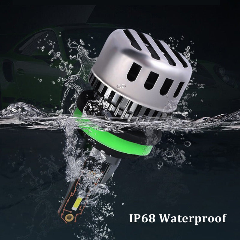 X2 Ampolleta Mini Turbo Led T10 Potente 12000lm H11/h8 Auto