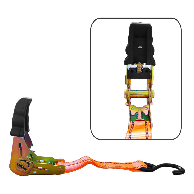 X2 Eslingas De Amarre Con Ratchet 1 Pulgada X 15ft /ryc