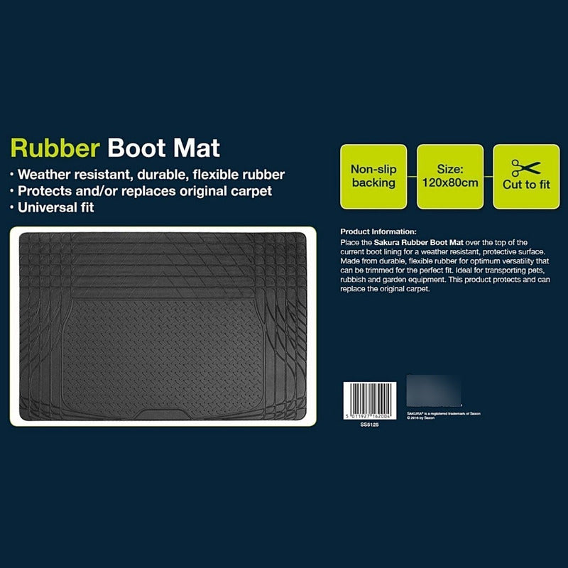 Cubre Maleta Goma Maletero Auto Suv Antideslizante 120x80cm