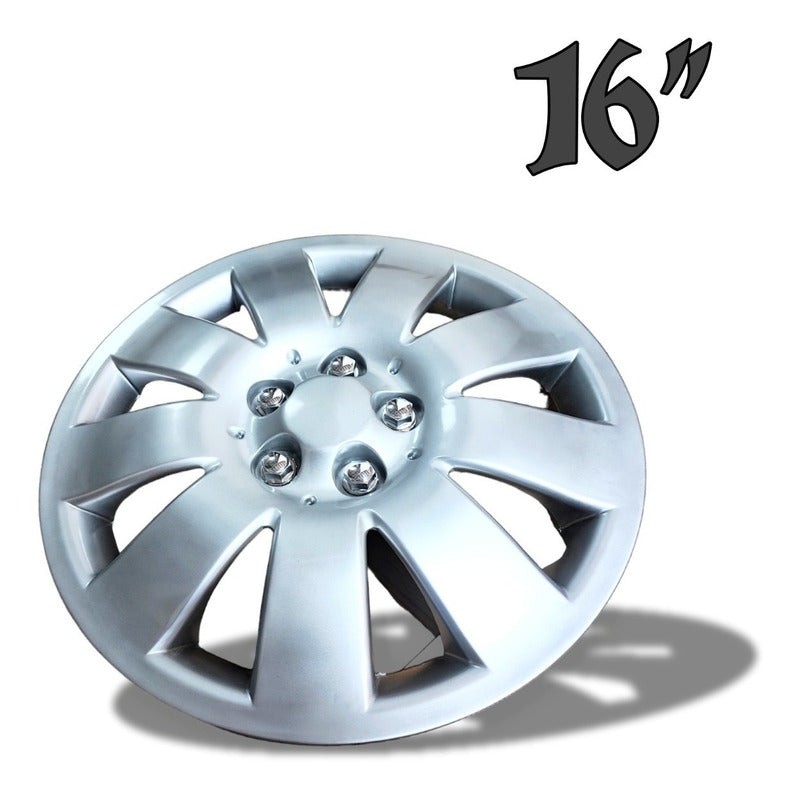 Set X4 Tapa Rueda Aro 16 Cromada Designer Tapa 16 Auto /r&c