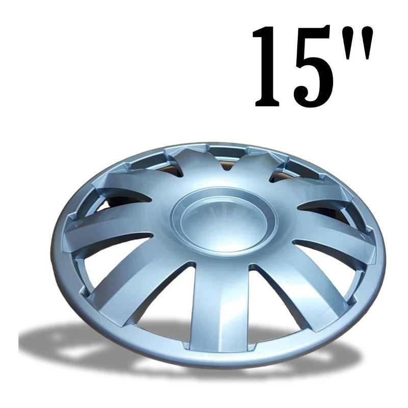 Set X4 Tapa Rueda Aro 15 Cromada Designer Tapa 15 Auto /r&c