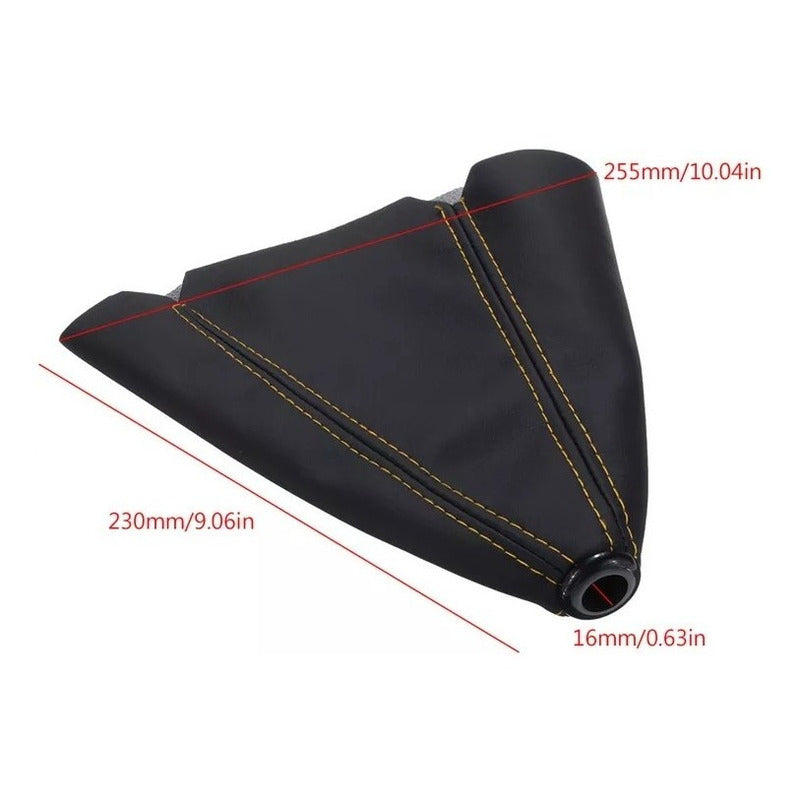 Funda Cubre Palanca De Cambios Eco Cuero Negro Auto Universa
