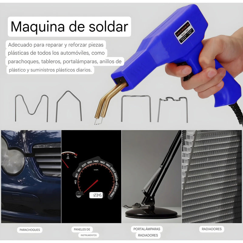 Pistola Soldadora De Plástico Cautin Repara Parachoques Auto