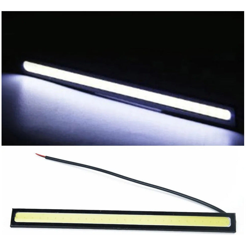 Tira Barra Luz Led Alto Brillo Neblineros Adhesivo Auto X2