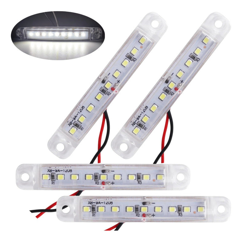 X12 Luz Led De Trocha Lateral Posición Bivoltaje 12-24v 9led