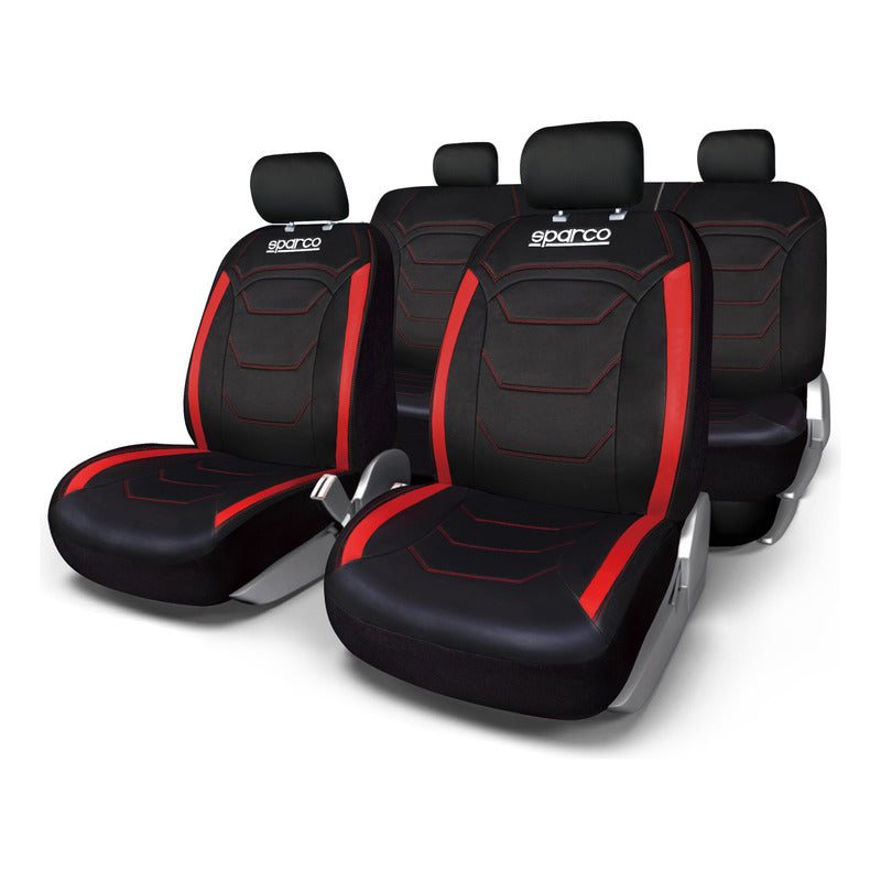 Fundas Cubre Asiento De Auto Sparco Tela Poliéster 406 9pcs