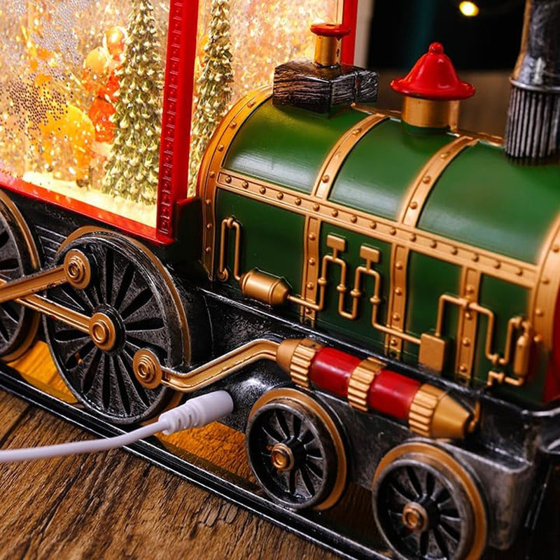 Tren Navideño Farol Cn Luz Musica Lampara Musica Vagon Navid