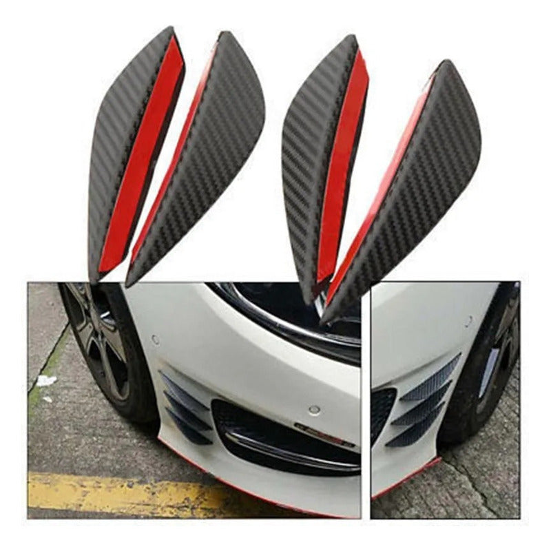 X4 Mini Aleta Difusor Parachoque Adhesivo Decoración Tunning