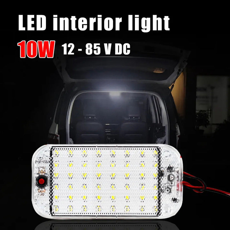 X2 Luz Led De Techo Interior 12-85v Led Cob Botón Universal