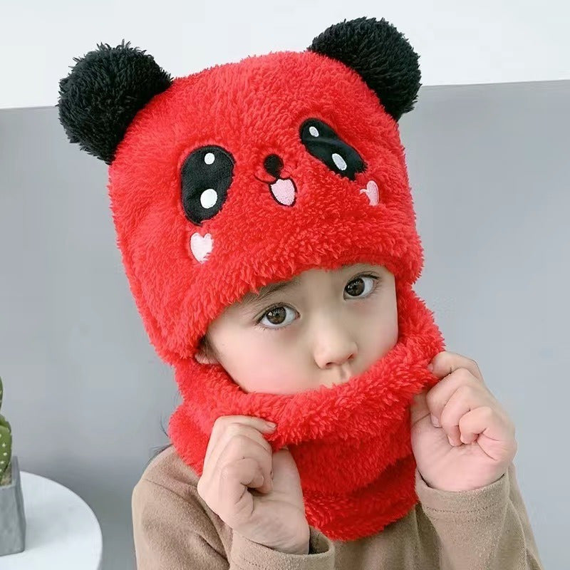 Gorro Con Cuello Para Bebé Niño/a Diseño Invierno Calientito