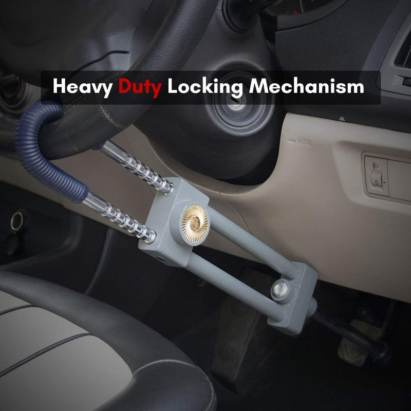 Traba Volante Y Pedal Antirrobo + Llave Cq-legend Metal /r&c