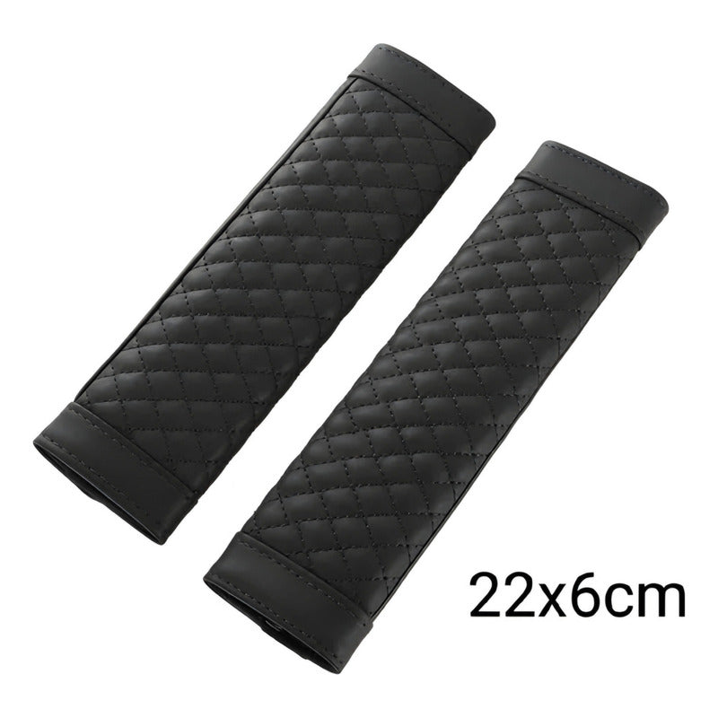 X2 Almohadilla Eco Cuero Cubre Cinturón De Seguridad Auto