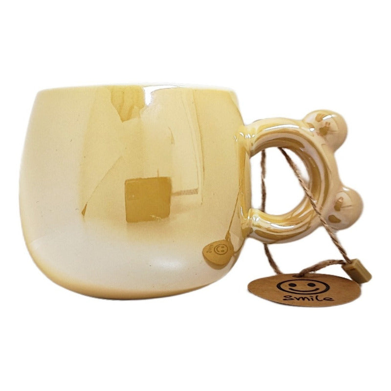 Taza Efecto Espejo Con Mango Orejitas De Oso Mug Tazón/ryc