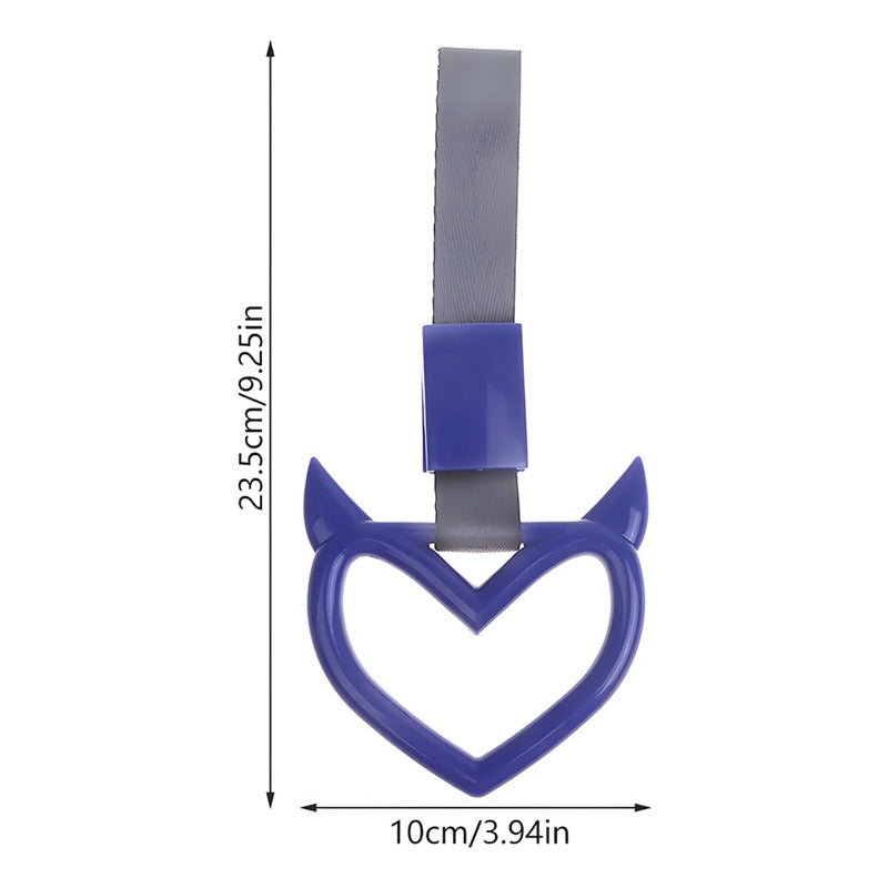 Colgante Anillo Tsurikawa Corazón Fluor Manija Correa D Mano