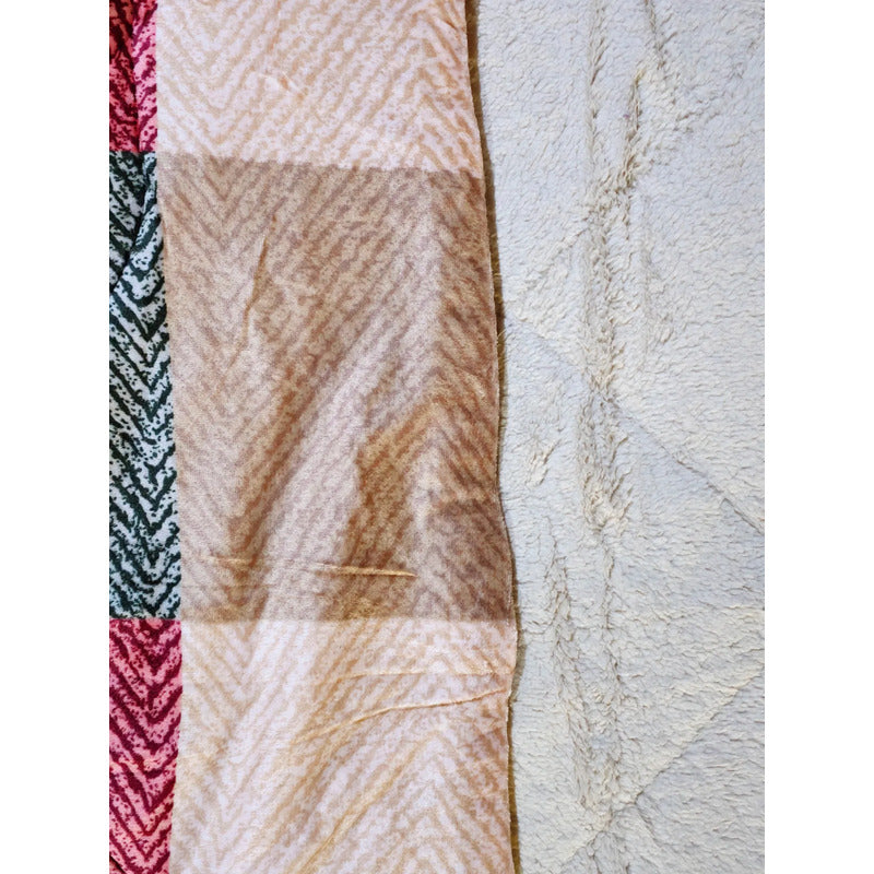 Plumón Cobertor Cubrecama Plush Chiporro Funda 2p Diseños Beige Mod9 Cuadros