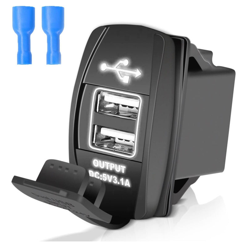 Adaptador Doble Usb Enchufe Encendedor Mod2 Auto 12-24v 3.1a
