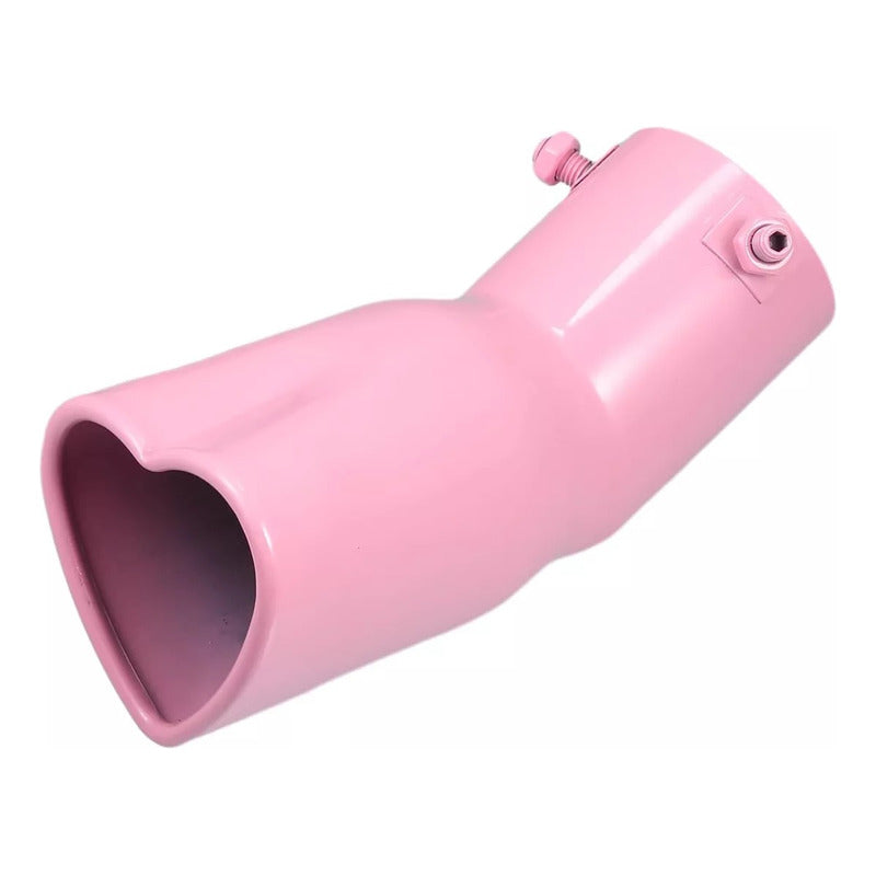 Cola De Escape Rosa Con Diseño De Corazón Auto Tunning /ryc