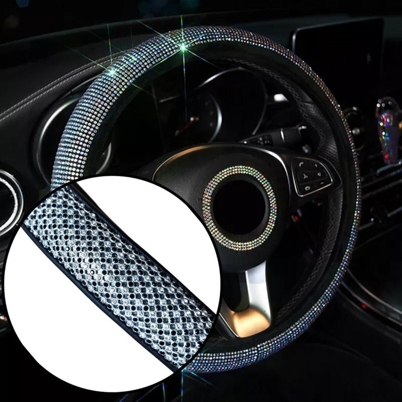 Funda Cubre Volante De Auto Antideslizante Cristal Universal