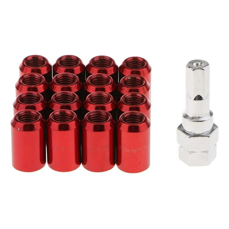 Tuercas De Seguridad Llanta M12 Antirrobo Colores 16 Pcs