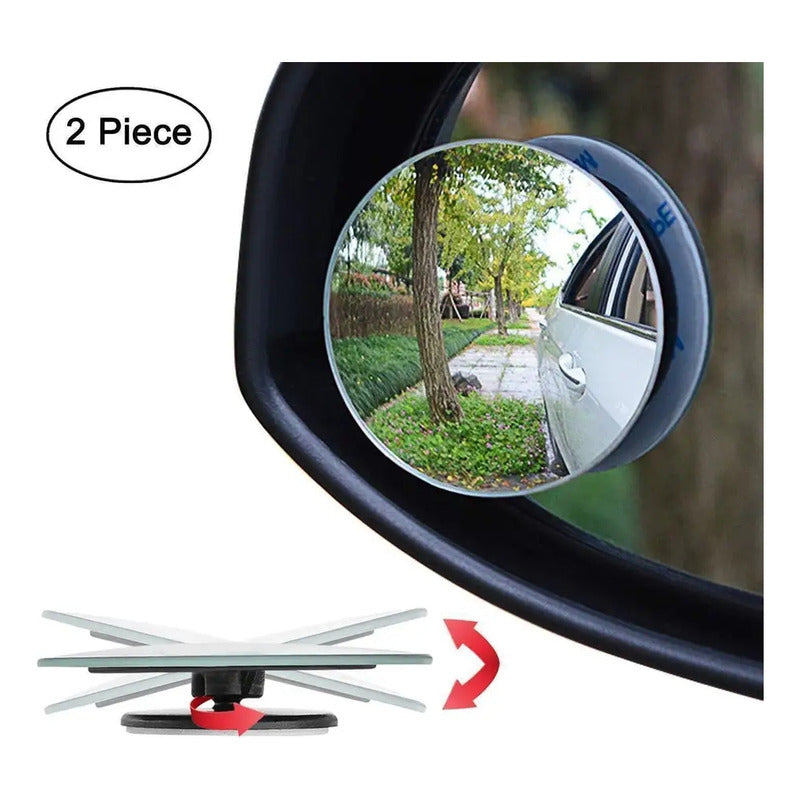 X2 Espejos Laterales Retrovisor Punto Ciego 360 Ajustable 2