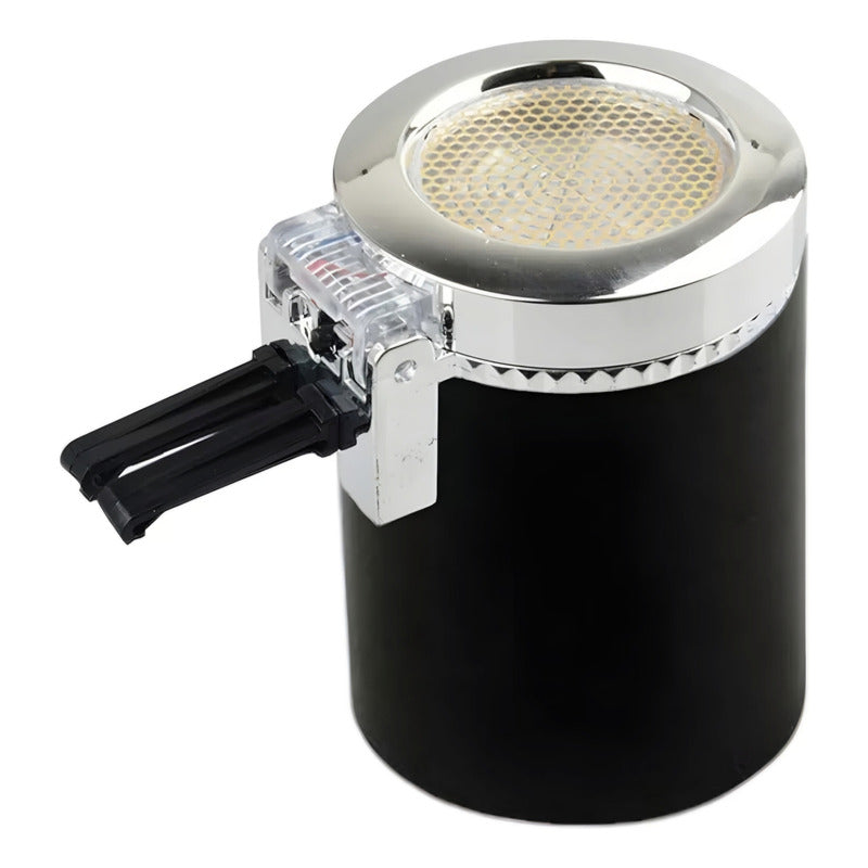 Cenicero Auto Cn Luz Led Soporte Rejilla Del Aire Monedero