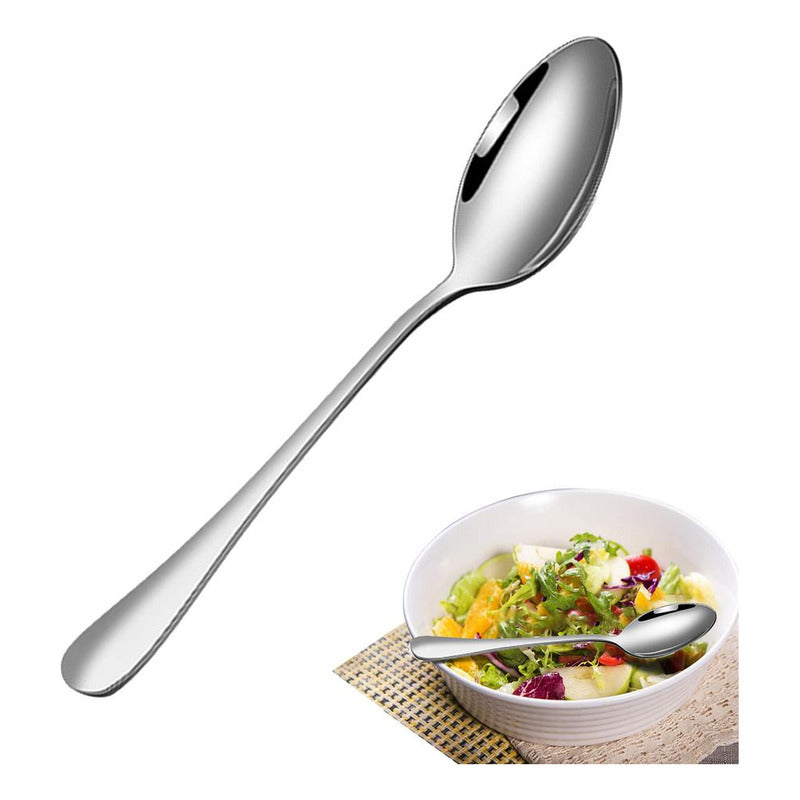 X3 Cuchara Acero Inoxidable Elegant Cuchara Mesa Postre 17.5