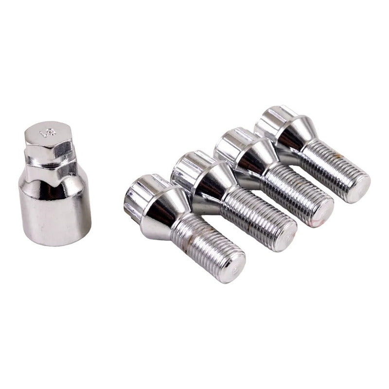Set X4 Pernos D Seguridad Para Llantas + Llave M12x1.25 /r&c