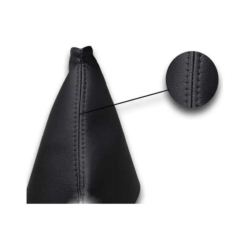 Funda Freno De Mano Ecocuero Negra 50cm Fuelle Cubre Freno