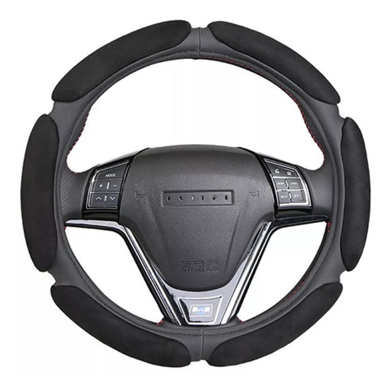 Funda Cubre Volante Universal 3d Acolchado Gamuza /r&c