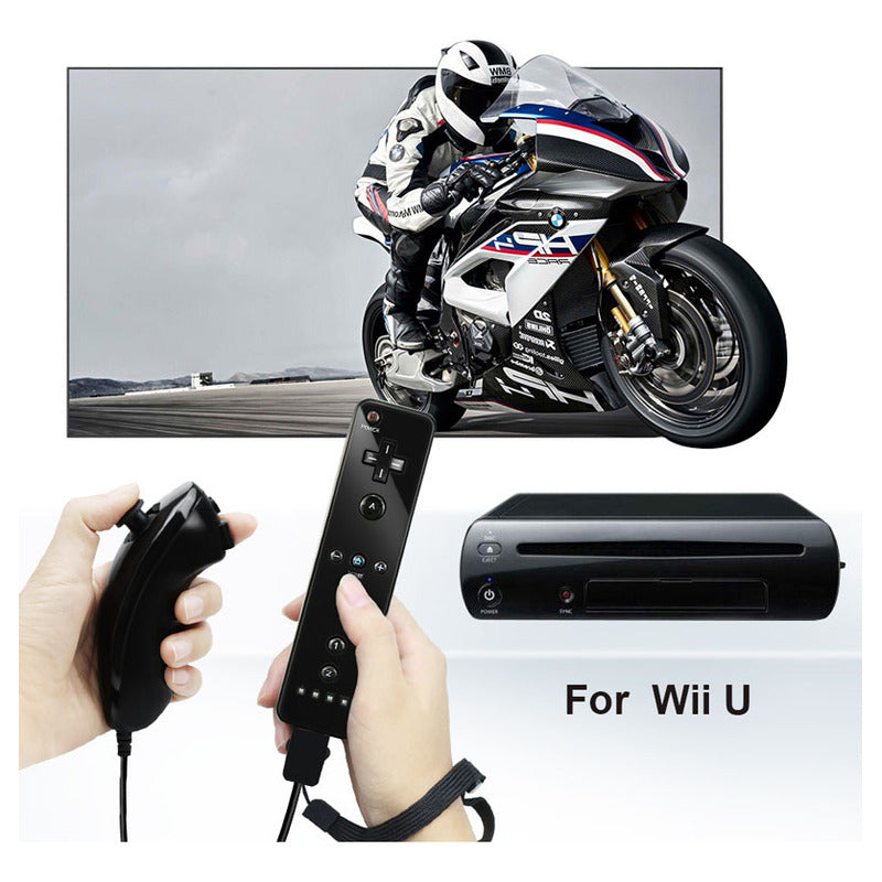 Joystick Compatible Con N-wii Wiimote + Nunchuk + Funda Wii