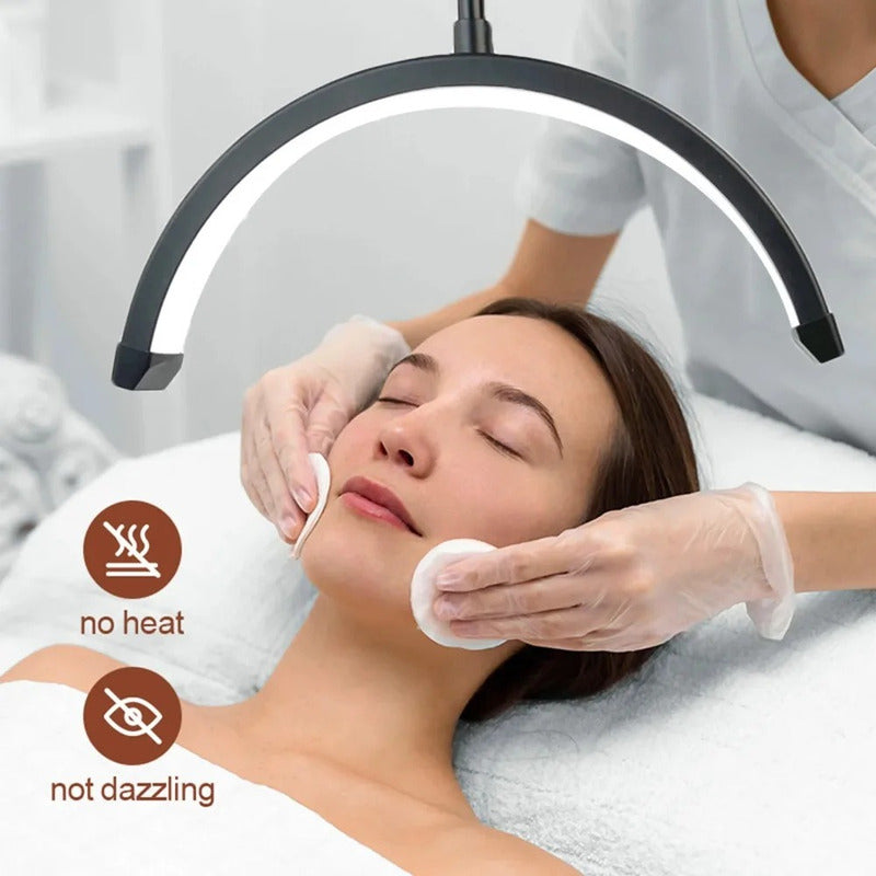Lámpara Led Media Luna 42cm Soporte Brazo Manicura Cejas Spa